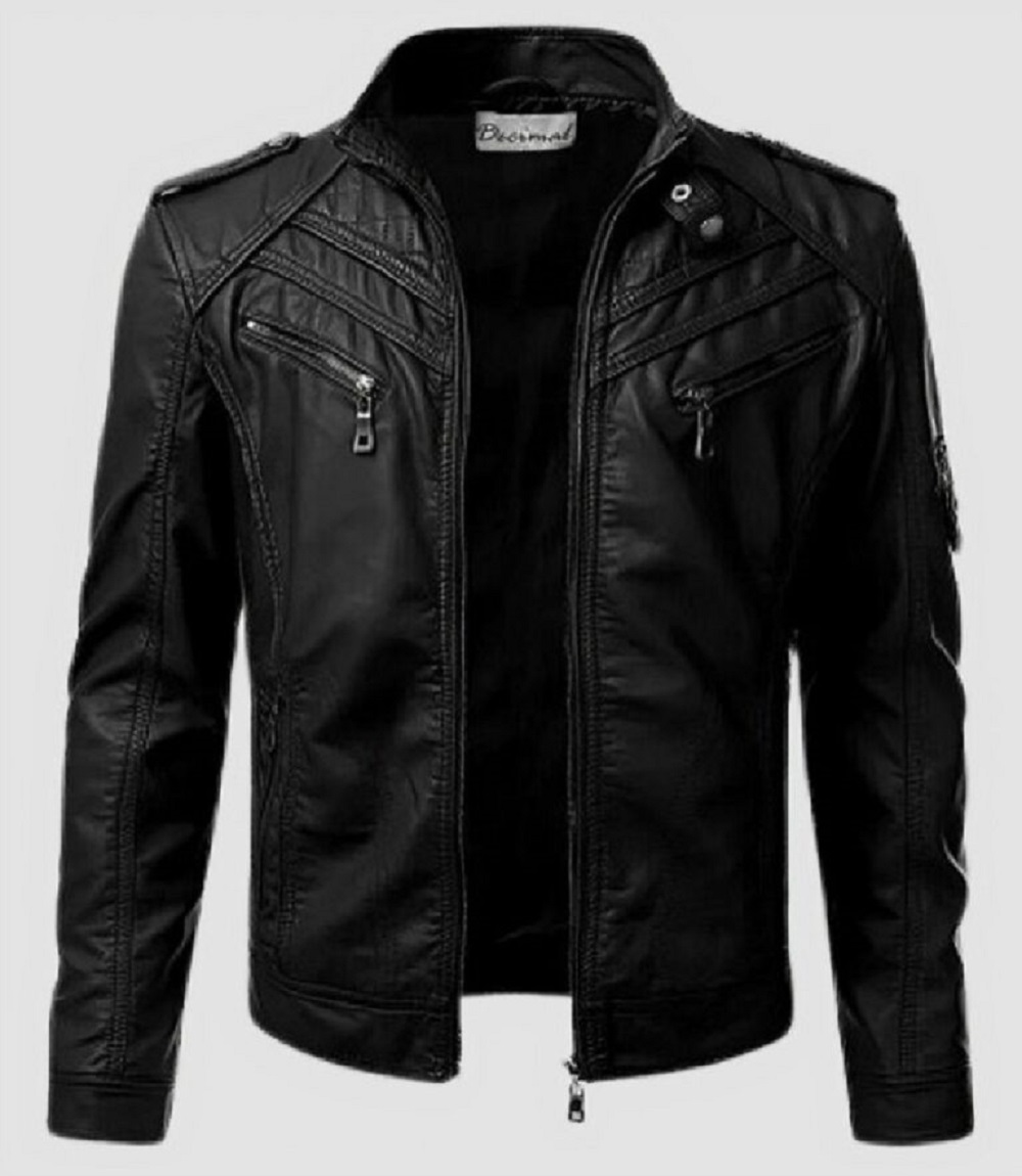 MENS BLACK LEATHER JACKET