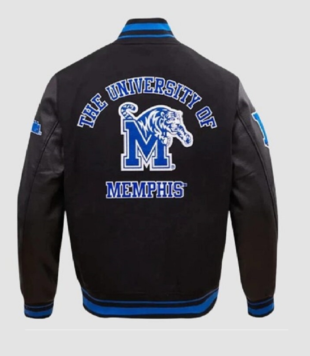 Memphis Tigers Letterman Leather Jacket