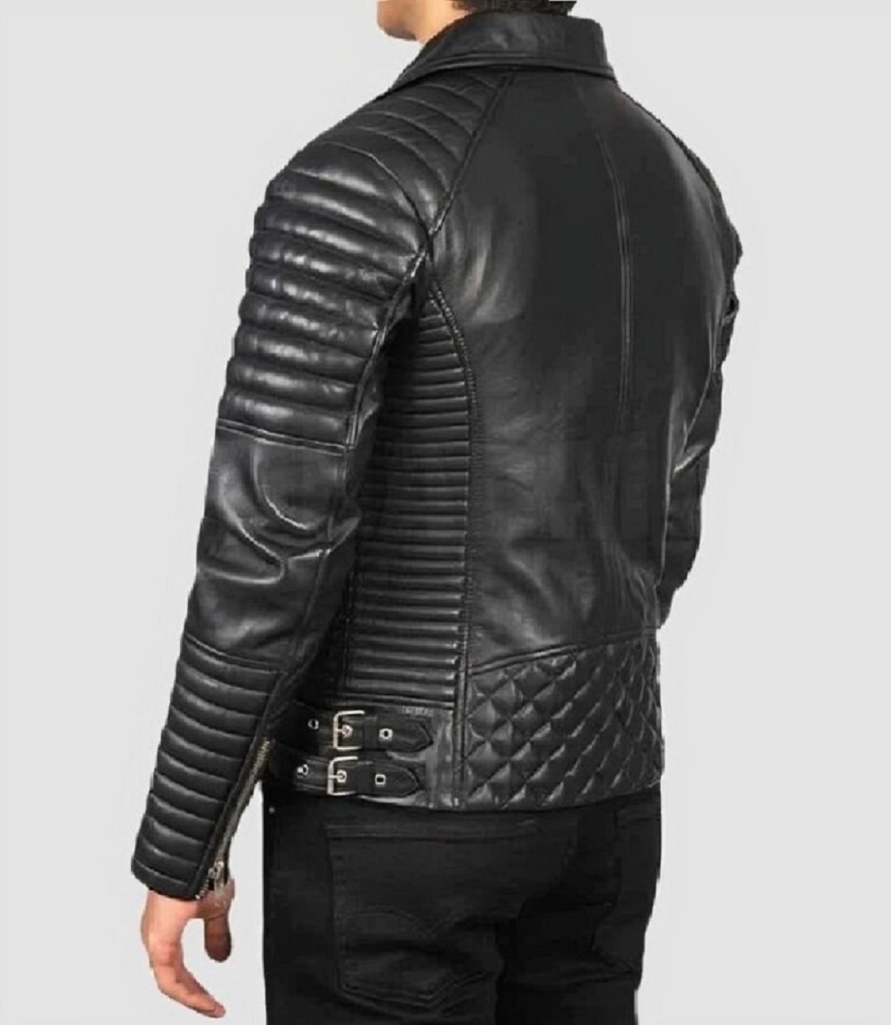Men's Black Color Handmade Biker Leather Jacket