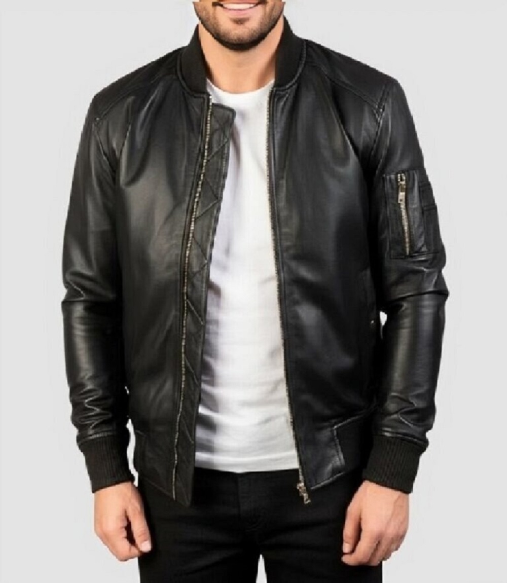 Men’s Genuine Café Racer Leather Jacket