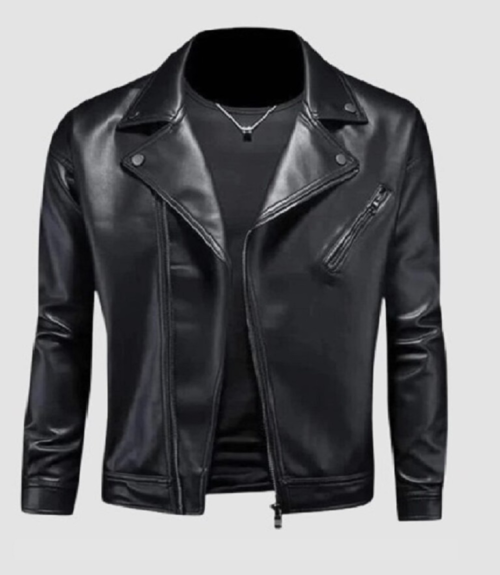 Mens Slim Fit Leather Jacket